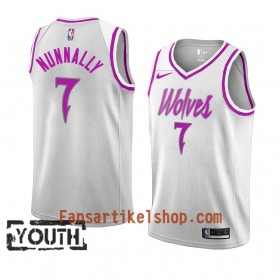 Minnesota Timberwolves Trikot James Nunnally 7 2018-19 Nike Weiß Swingman - Kinder